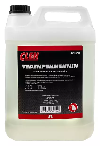 CLEN VEDENPEHMENNIN KUUMAVESIPESURIIN 5 L - Clen kemikaalit ja pesuaineet - 10955 - 1
